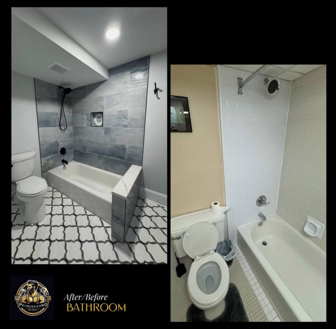 Basement Bathroom — Before & After